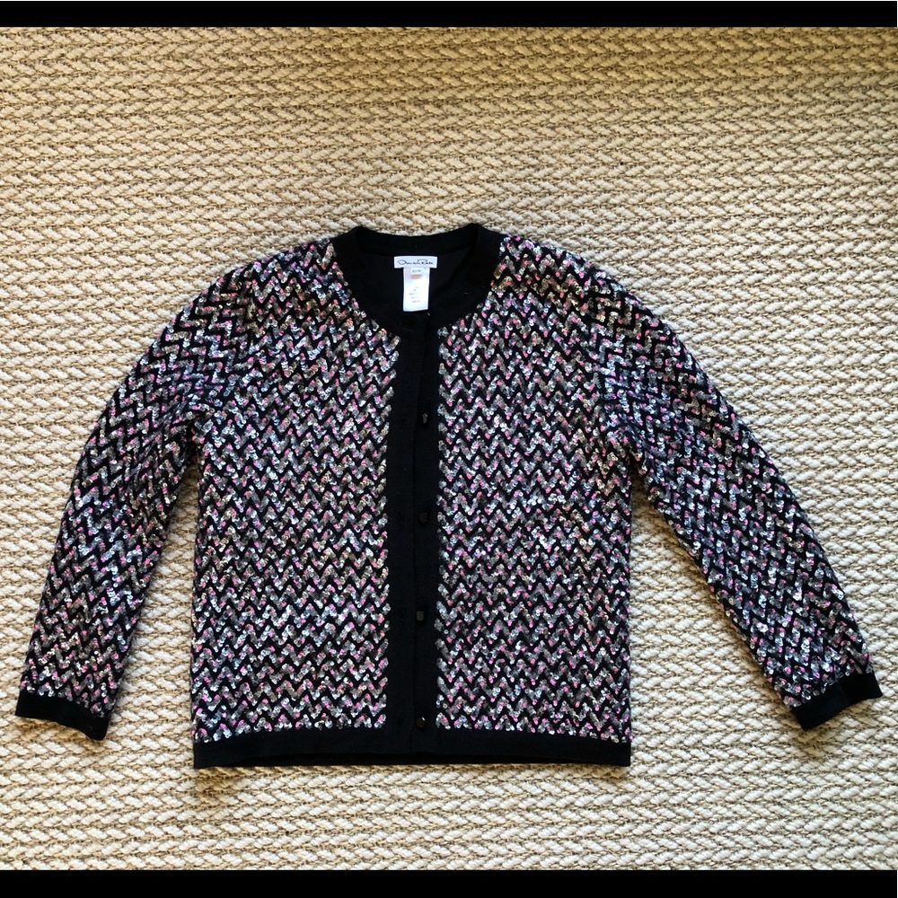 *LIKE NEW* Oscar de la Renta Sequin Cardigan
